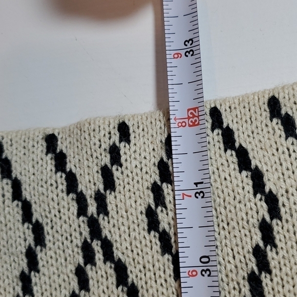 Geometric Print Sweater Open-Front  Cardigan  L - Picture 9 of 12